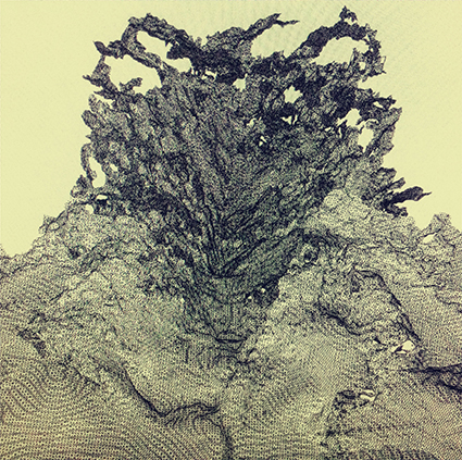 Interrupted 3D scan by artist Paul Coombs
